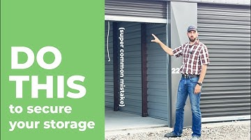 DO THIS 👆 to secure your Storage Unit | Brazos Oaks Storage
