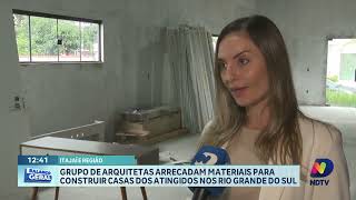 Arquitetas de Itajaí arrecadam materiais para vítimas de enchentes