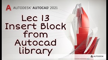 Lec 13 How to insert Block from Autocad Library / Syncronise cad / Autocad / Abhishek Vishal /