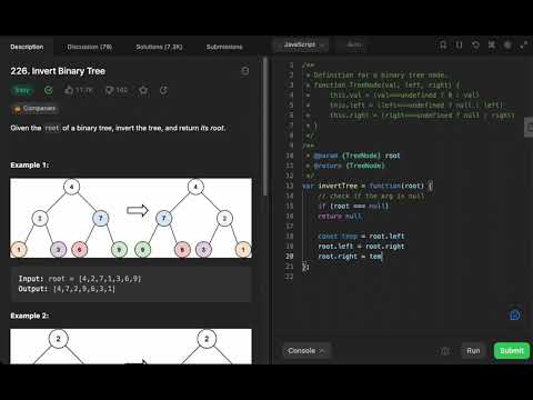 (EASY) Invert Binary Tree LeetCode