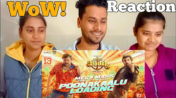 Waltair Veerayya Poonakaalu Loading Song | Waltair Veerayya Poonakaalu Loading Song Reaction