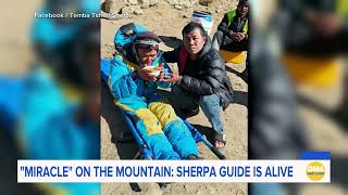 'Miracle': Sherpa missing for 6 days on Mount Everest found alive