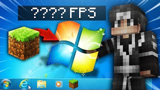 Playing Minecraft on WINDOWS 7 in 2021...