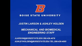 2020 Bronco Day Interview with Mechanical and Biomedical Engineering  Staff
