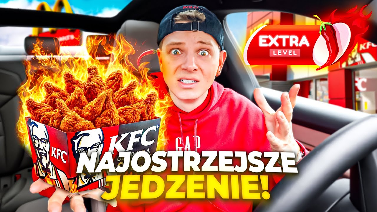 TESTUJĘ NAJOSTRZEJSZE JEDZENIE Z MENU Z FAST FOODÓW 😱 | Dominik Rupiński