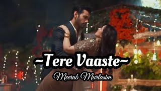 Tere Vaaste Meerab X Murtasim❤️ #song #trending #lyrics #drama #terebin #viral #hindi #wahajali