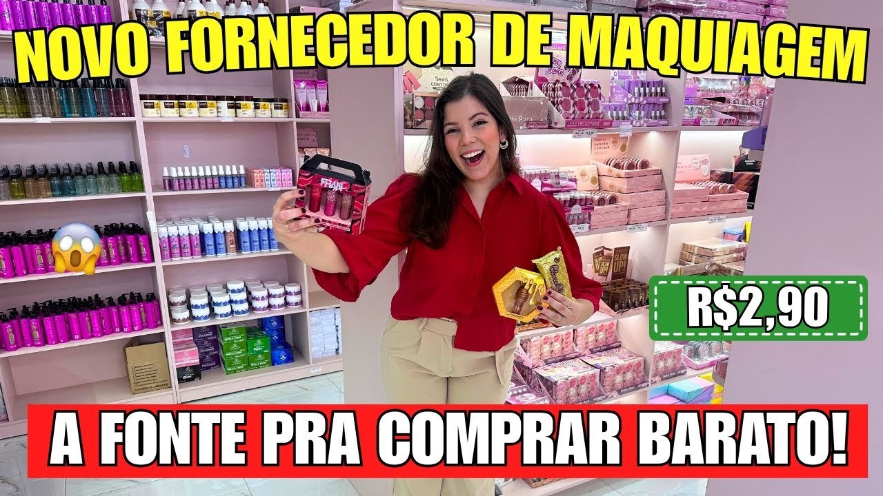 ENCONTREI UM NOVO FORNECEDOR DE MAQUIAGEM NO BRÁS COM OS MELHORES PREÇOS! MAKES DAS BLOGUEIRAS😱