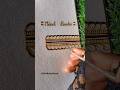 Stylish Mehndi Border Design 🌿 | Easy Border Mehndi Tutorial for Beginners | #mehndi #border #shorts