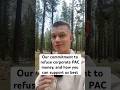 Our commitment to never taking corporate PAC money. But we need your help! money #politics #finance