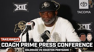 Coach Prime Loss For Words & MAD After Colorado BLOWOUT LOSS vs Houston | Presser Takeaways