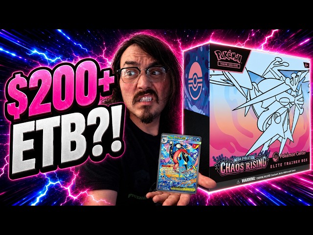 Opening the NEW Chaos Rising Pokémon Center ETB ($200+) - YouTube
