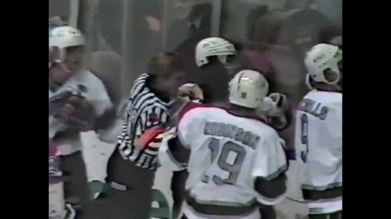 Edmonton Oilers Vs. Los Angeles Kings Melee/Marty McSorley Vs. Esa Tikkanen Jan. 11th, 1990