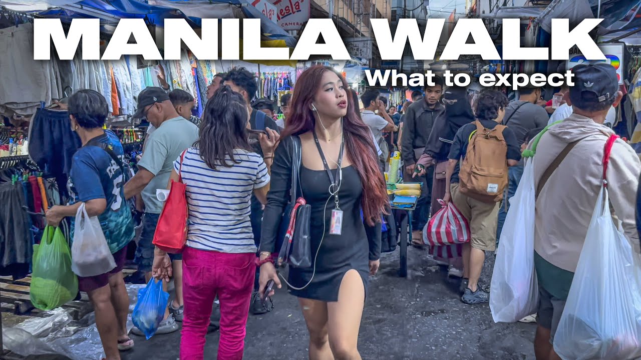 What to Expect While Walking in Manila Philippines [4K HDR]