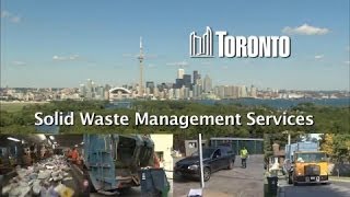 Planning for tomorrow: Toronto's long term waste resource management strategy