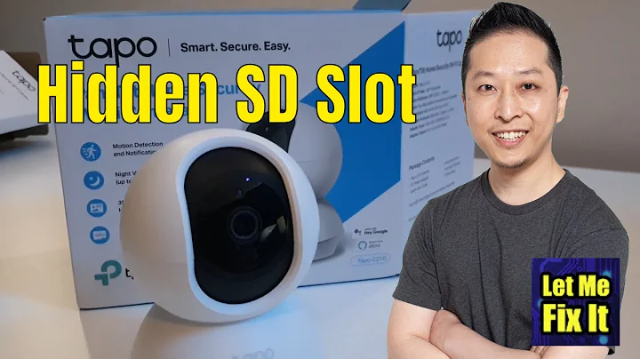How to insert an SD memory card in the TP-Link TAPO Security Camera