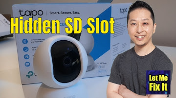 How to insert an SD memory card in the TP-Link TAPO Security Camera