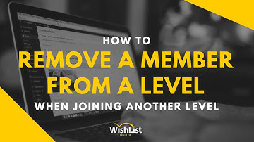 How to Remove a Member From a Level When Joining Another Level