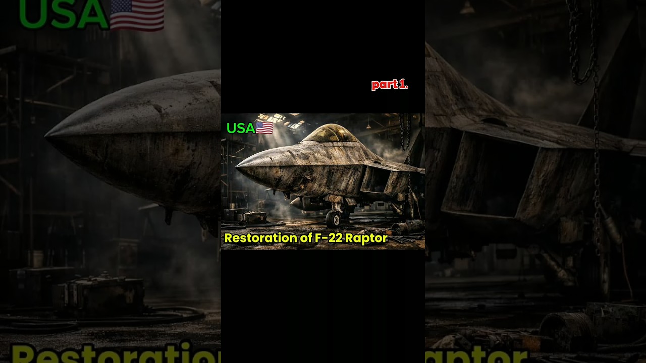 “F-22 Raptor Jet Rebuilt – Satisfying Aviation Restoration