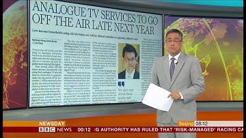 Analogue TV to be turned off (Hong Kong) - BBC News - 12th February 2019