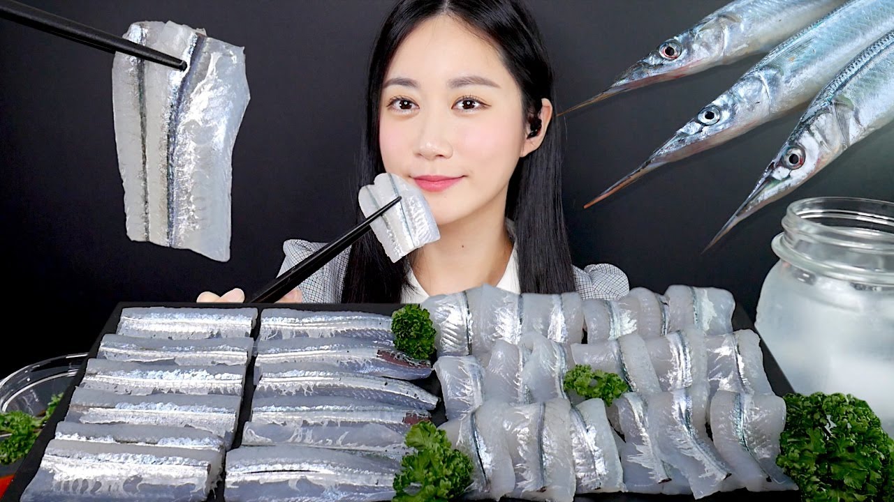 МУКБАНГ Сашими Из Полуклюв | Сырая Рыба | Real Sound MUKBANG | ASMR | EATING SOUND