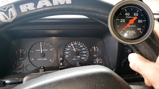 Lost Fuel Pressure  Dodge Ram Cummins 12v 6bt