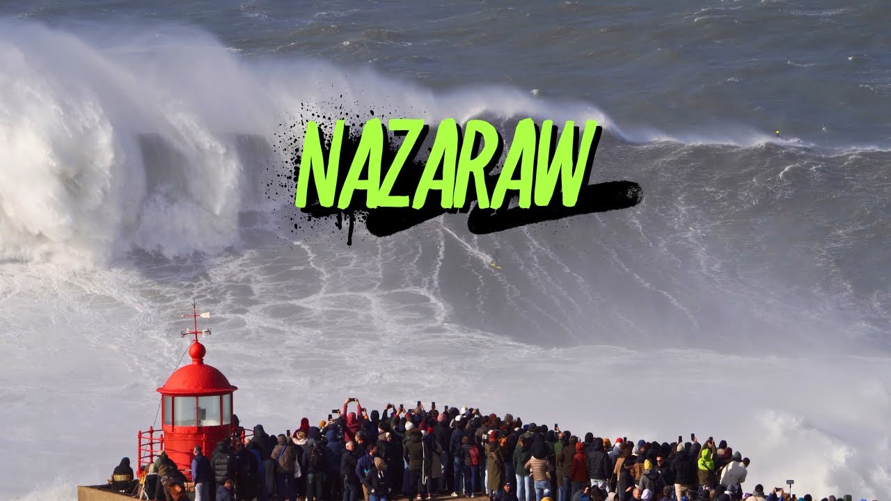 Surfing Big Mama - Nazaré Most Wanted Wave Raw footage