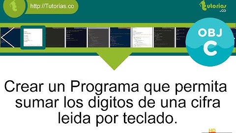 POO + sentencia if-else + Objective C (suma de cifras de un numero)