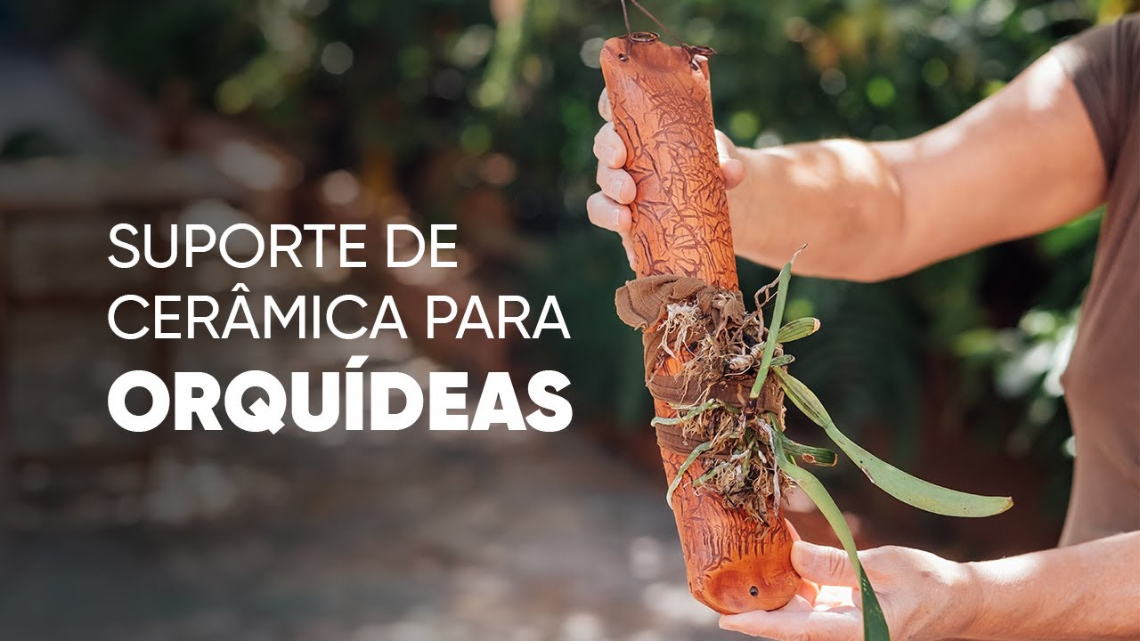 Aprenda a fazer um suporte de cerâmica para orquídeas