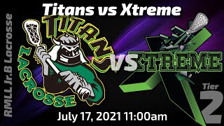 20210717 Titans vs Xtreme Jr. B Tier 2 Rocky Mountain Lacrosse League