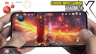 Xiaomi 14 Genshin Impact Gaming test | Snapdragon 8 Gen 3, 120Hz Display
