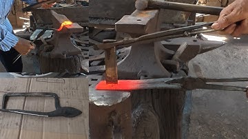 Blacksmith Skill How to make a new metal scissors by Blacksmith Best Skill