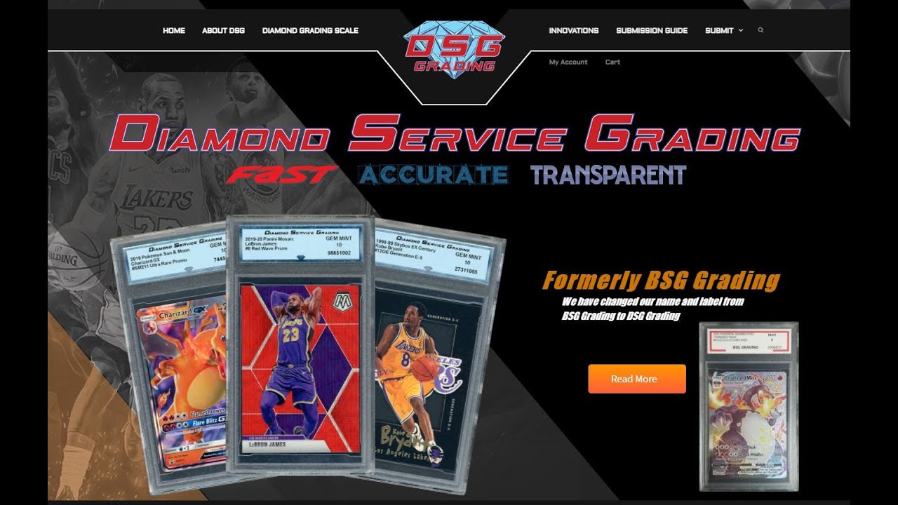 Diamond Service Grading DSG New Card Grading Company YouTube