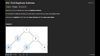 Leetcode - 652. Find Duplicate Subtrees | Live Solution