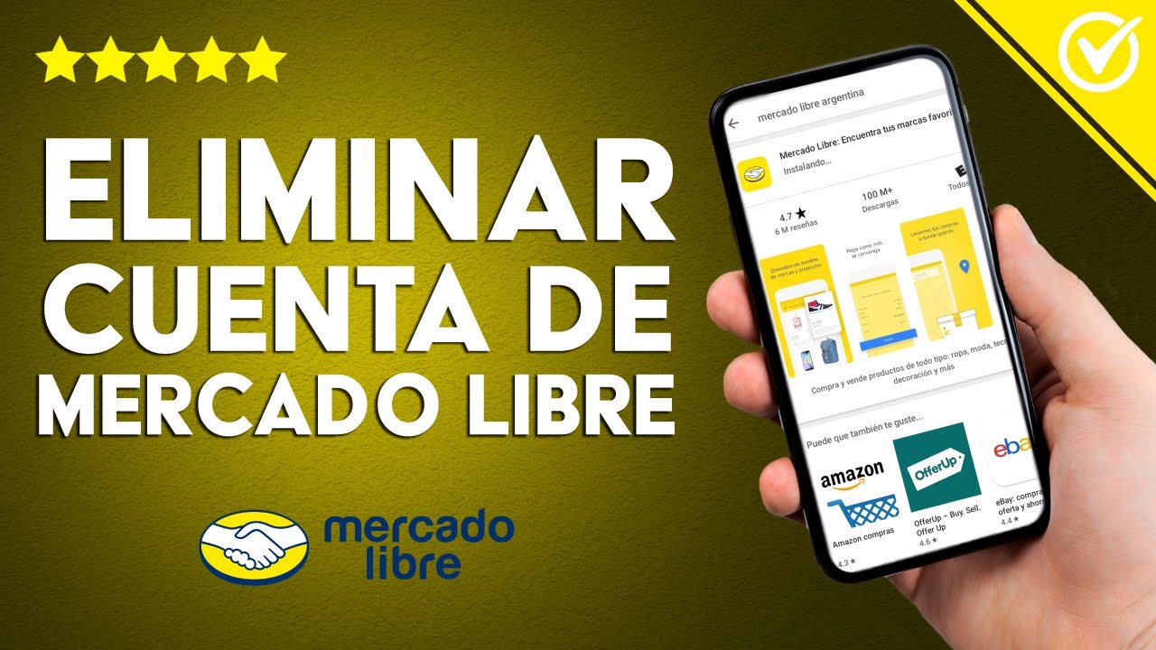 Cómo eliminar mi cuenta de MERCADO LIBRE para siempre? - YouTube