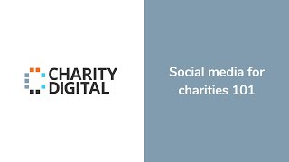 Social media for charities 101 | Webinar
