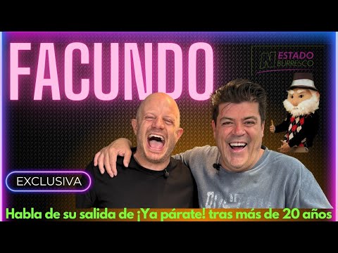 Facundo reveals details of his departure from ¡YA PÁRATE!; Irreverence and anecdotes on television