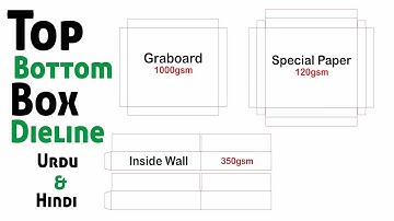 Top Bottom Hard Box Dieline - Packaging Carton Designing - Industrial Level Work - Adobe Ai