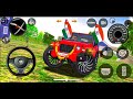Mahindra Thar Lovers. Jai Veeru Song 🚨🔥 indian car simulator 3d game... red Mahindra thar modified
