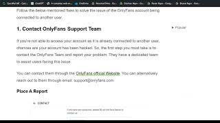 How To Fix Onlyfans Account Already Connected To Another User