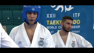 Taekwon-Do ITF World Championship Astana 2023 Semi-final Team Sparring 18-34y Russia 🇷🇺 Vs Greece 🇬🇷
