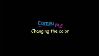 changing the color of text in paint