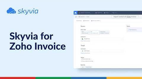 Zoho Invoice data integration with Skyvia
