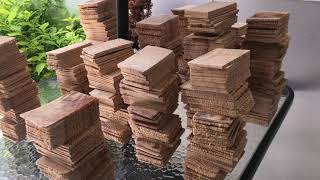Pared  de madera moderno 3D 100% Natural ,wood wall