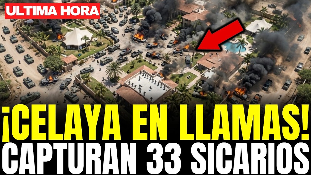CELAYA EN LLAMAS: CJNG BLOQUEA AUTOPISTA y MURCIÉLAGOS CAPTURAN 33 SICARIOS