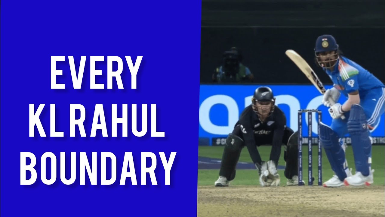 Every KL Rahul Boundary | Champions Trophy 2025 Highlights | India’s Star Batter