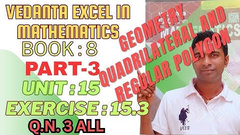 Find the size of interior angle of regu|Geometry:Quadrilateral and regular polygon| Exe:15.3 |QN. 3