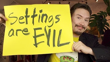 Settings are evil - MPJ