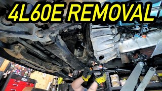 4L60E TRANSMISSION REMOVAL || EASY