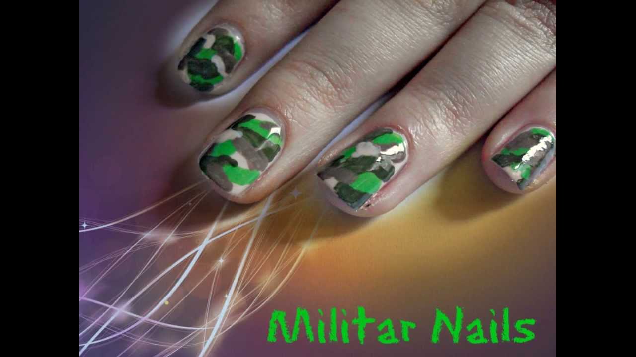 military nail art design