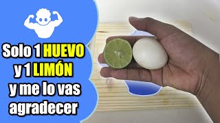 Deten la caída del cabello con 1 HUEVO y  1 LIMÓN, tendrás un cabello mas hidratado y brillante